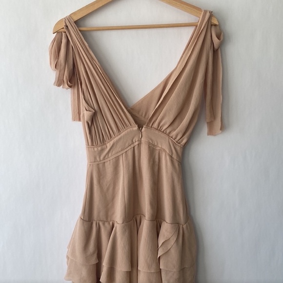 RARE! 💞💖 - H&M Conscious EXCLUSIVE Women's Pink Frilled Chiffon Dress 💕 - Picture 6 of 15